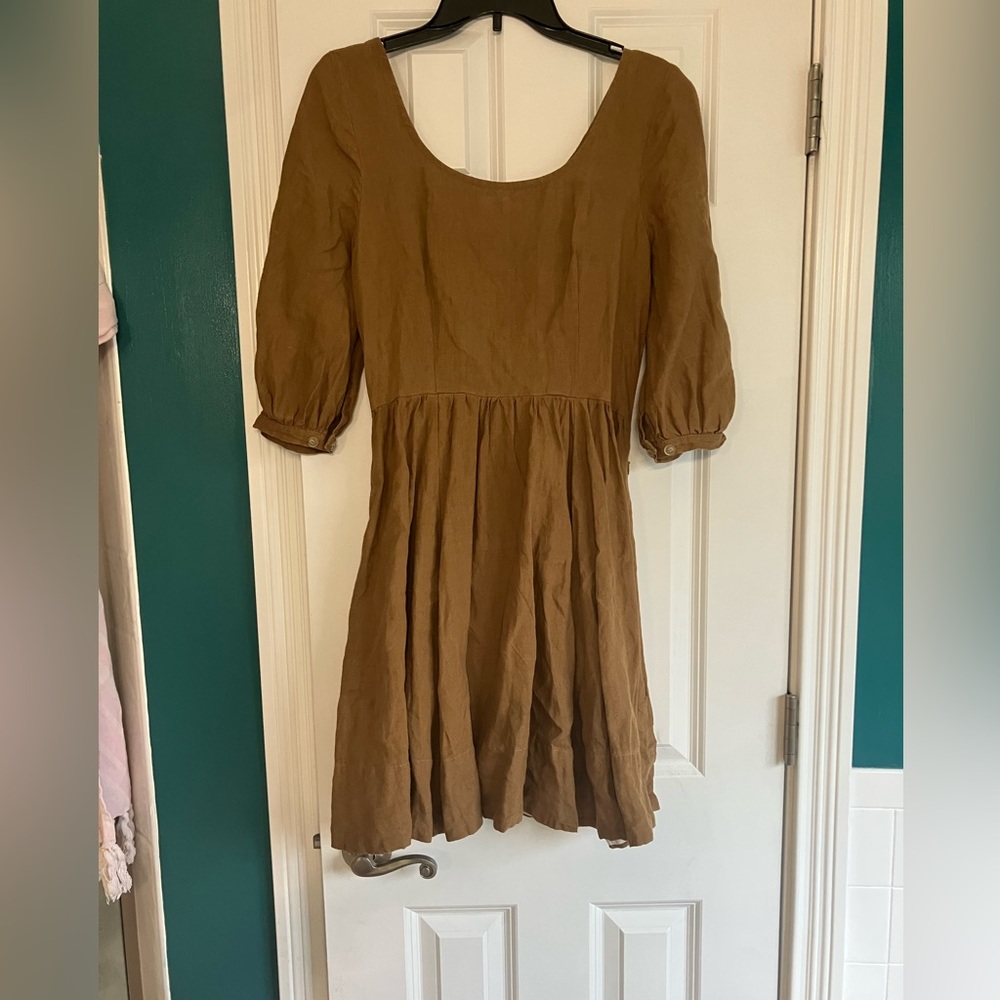 Son De Flor Carmel hemp XS 3/4 sleeve Mini